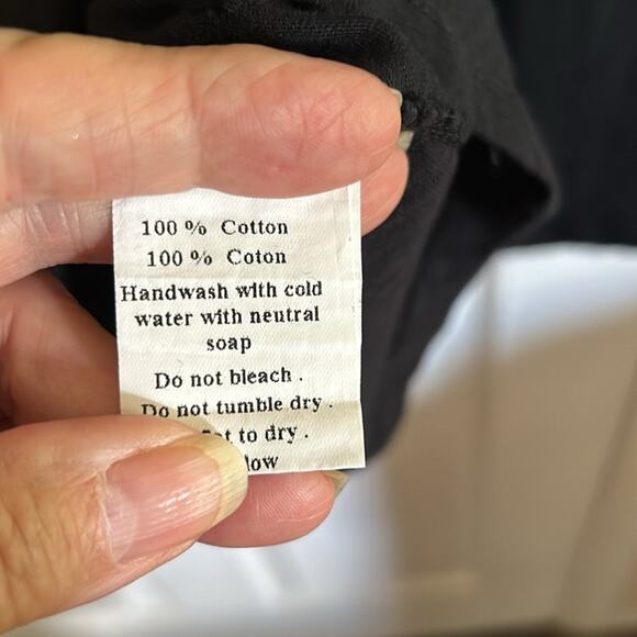 ZARGA women’s size small Black long sleeved long tailed top, with pearls. - Picture 9 of 10